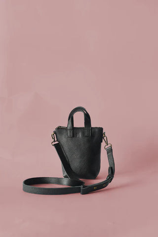 Phone Crossbody - Pebbled Black
