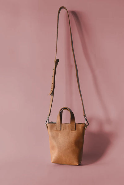 Phone Crossbody - Pebbled Cognac