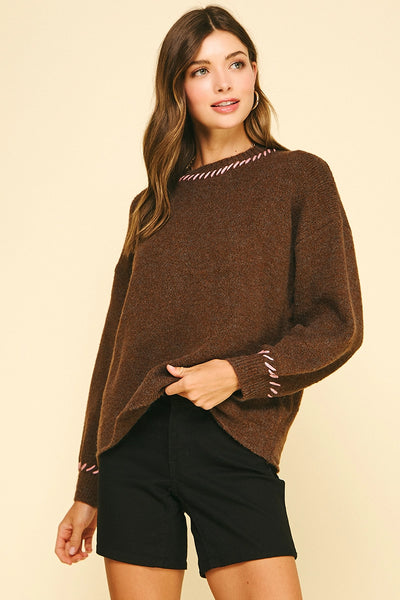 Theresa Sweater -- Brown
