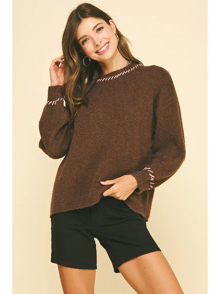Theresa Sweater -- Brown