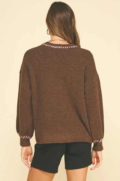 Theresa Sweater -- Brown