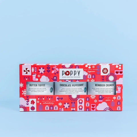 Holiday Cylinder Trio Popcorn