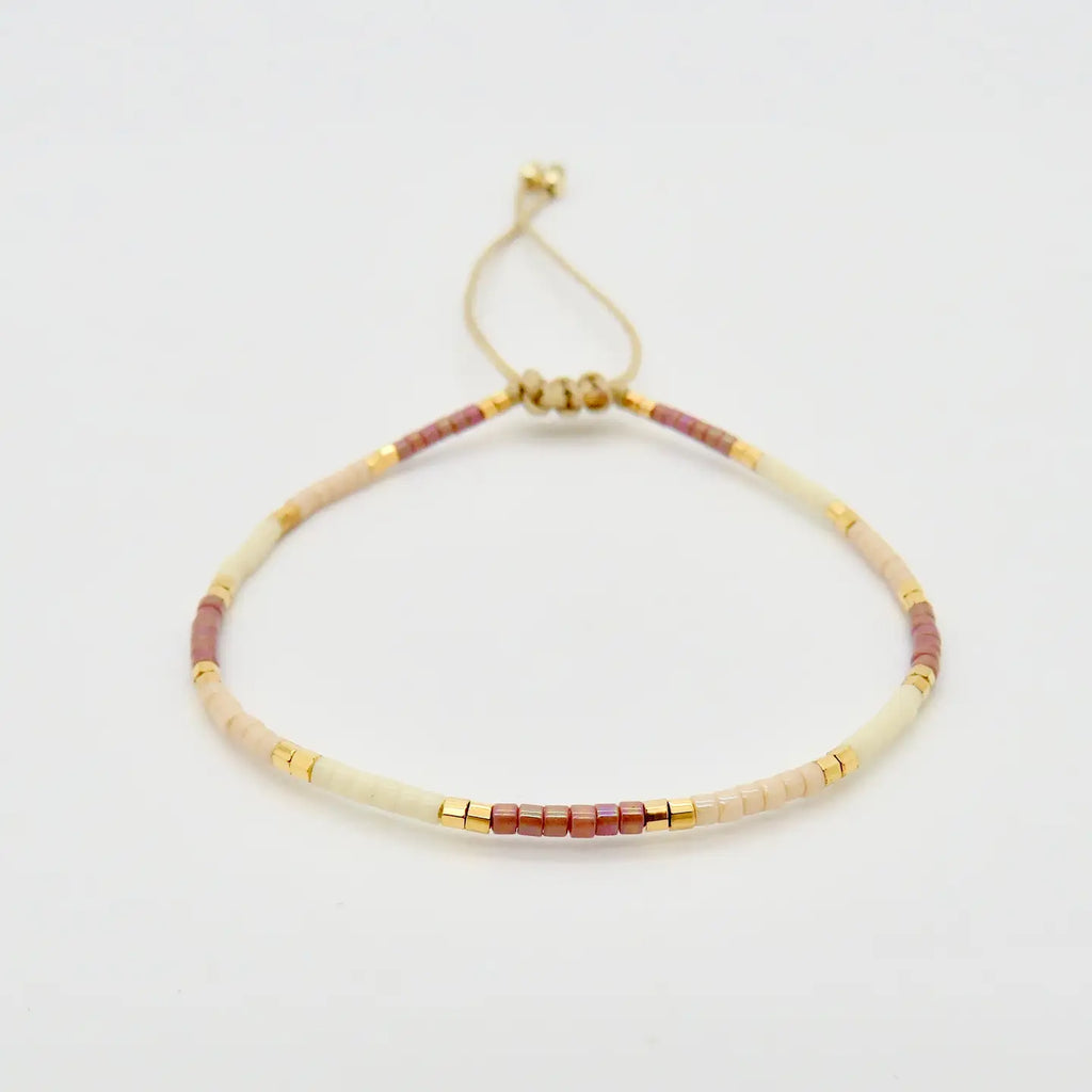 Dainty 3 Tone Bracelet - Biege