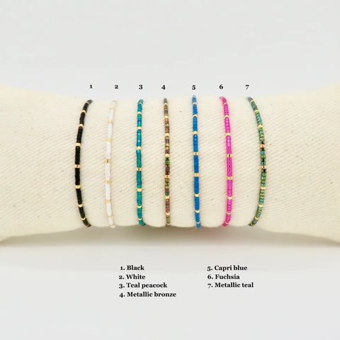 Ipanema Dainty Bracelet - Teal Peacock