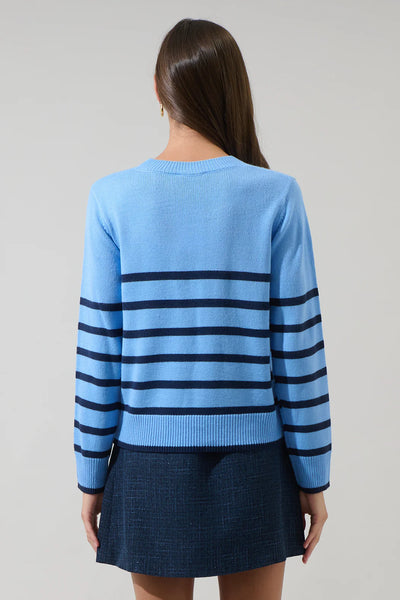 Chantilly Sweater -- Blue Stripe
