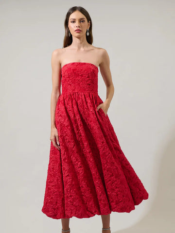 Jan Dress -- Red
