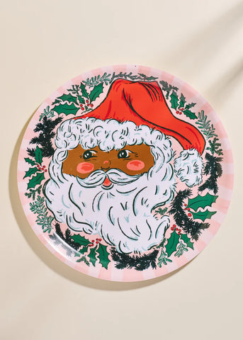 Santa Christmas Round Bent Birch Tray (Copy)