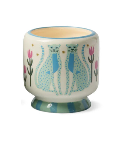 A Dopo "Blue Cheetahs" Candle - Linen & Orris (CANNOT SHIP)