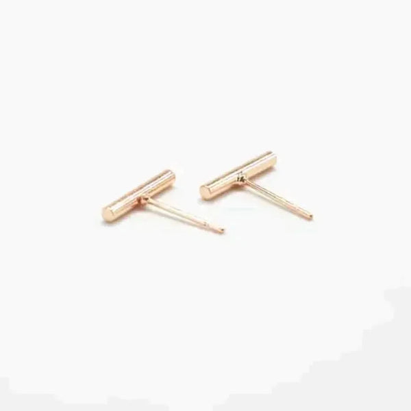 Gold Slim Bar Earrings