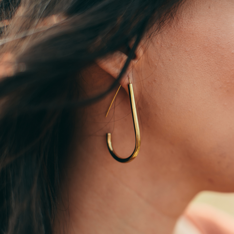 Chara Earrings - Brass