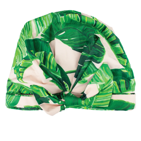 Luxe Shower Cap - Palm Leaves