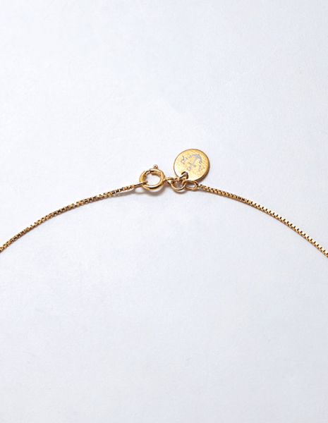 Rose Bar Pendant Necklace -- Gold