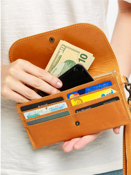 Mare Phone Wallet -- Cognac