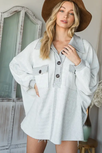 Florence Top -- Heather Gray