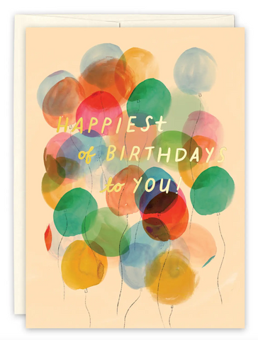 Balloons Birthday Card