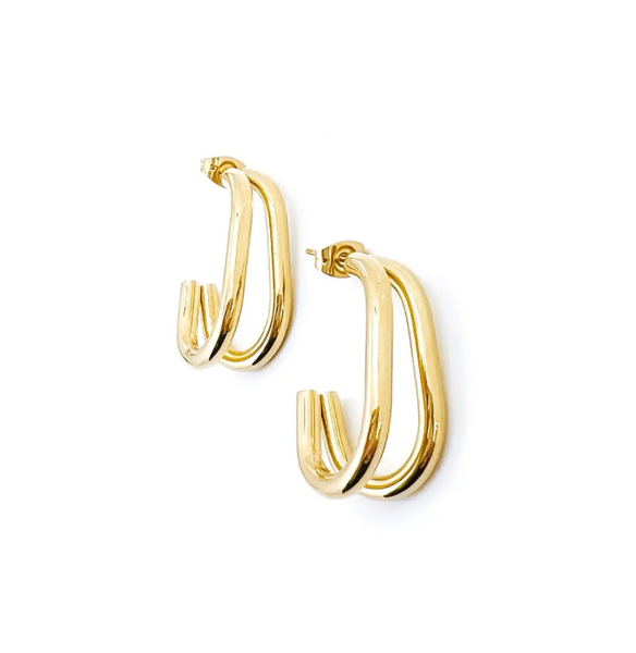 Ellis Stud Earrings - Gold