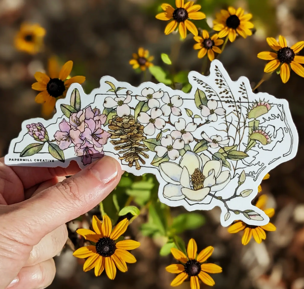 North Carolina Native Plants Vinyl Sticker
