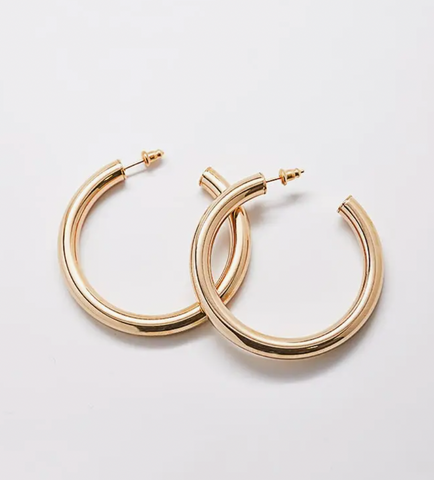 Medium Gold Hoop Earrings