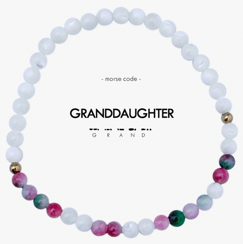 Morse Code Bracelet - Granddaughter