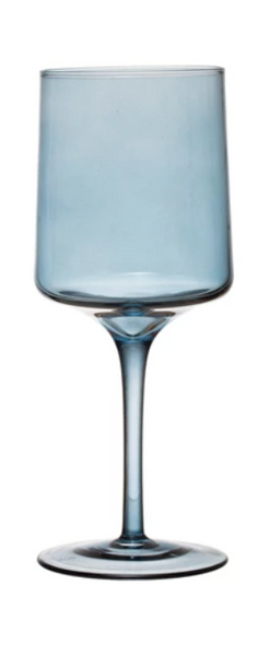 14 oz. Stemmed Wine Glass - Blue