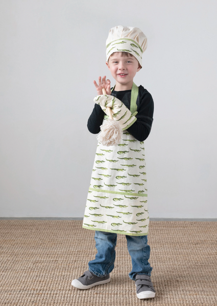 Kid's Cotton Cooking Set - Alligator Pattern