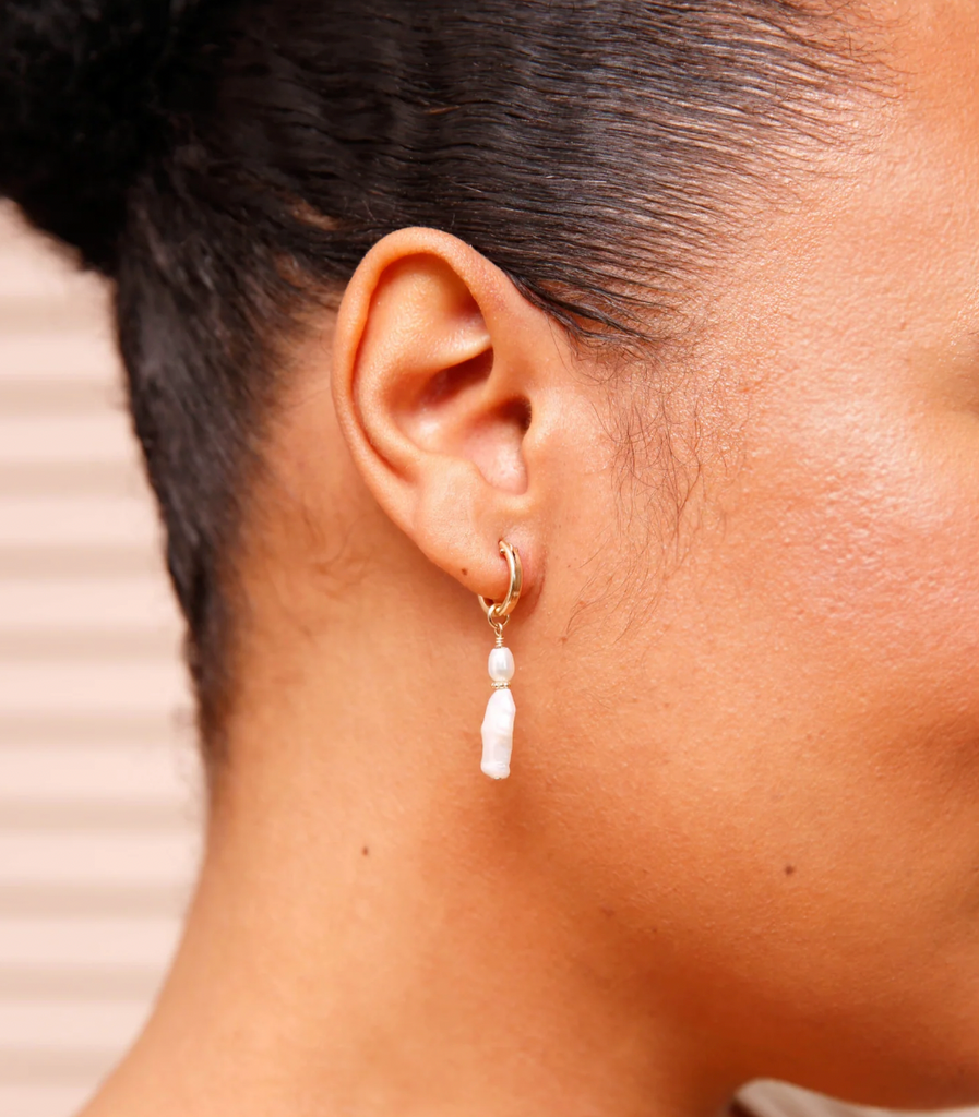 Freshwater Chunky Pearl Earrings