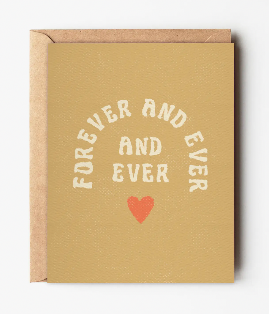 Forever and Ever Engagement Card