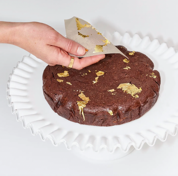 Flourless Dark Chocolate Gold Leaf Cake Kit