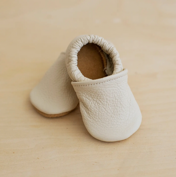 Gender Neutral Baby Moccs - Cream