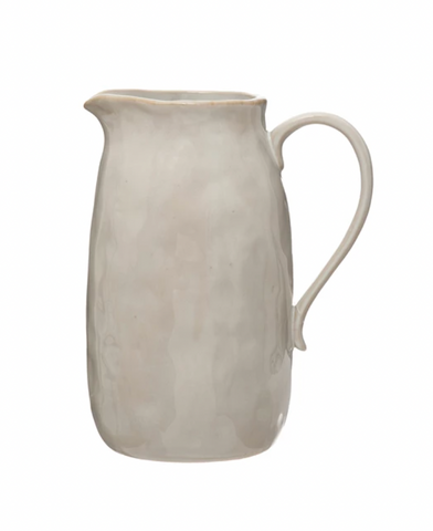 62 oz. Stoneware Pitcher - Reactive Glaze