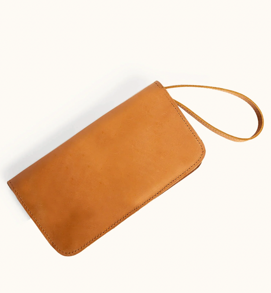 Alem Snap Wallet -- Cognac