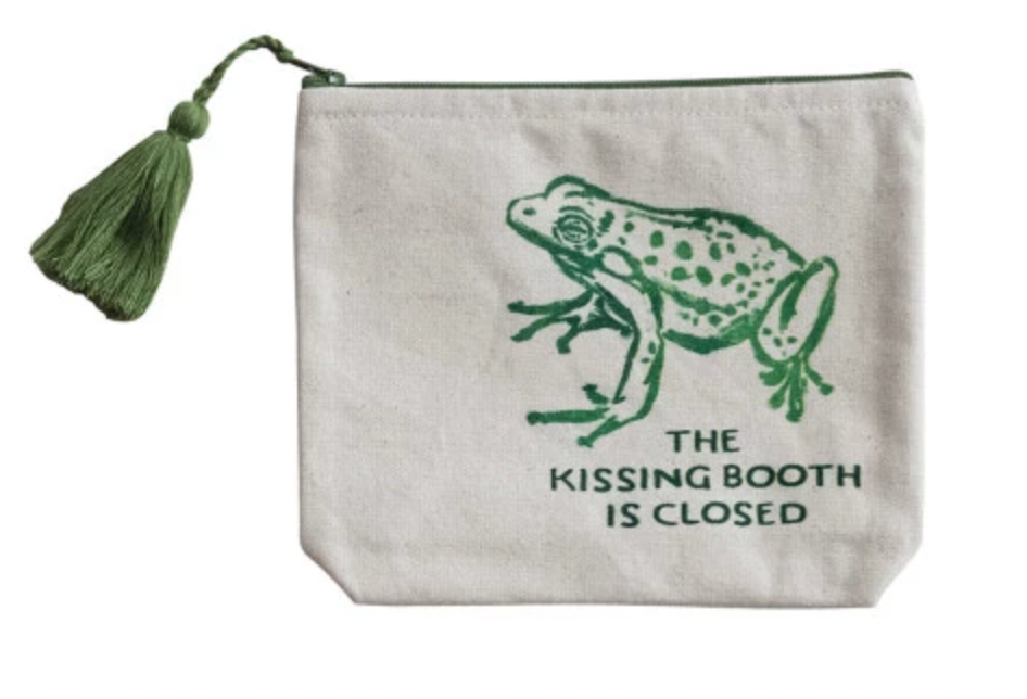 Printed Zip Pouch w/Tassel - The Kissing Booth