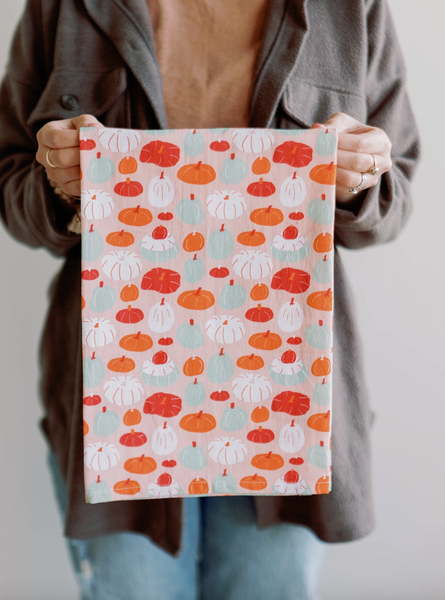 Pumpkin Full Pattern Towel