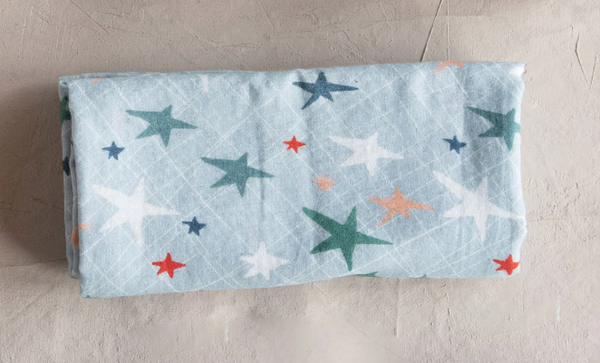 Cotton Printed Baby Swaddle - Stars