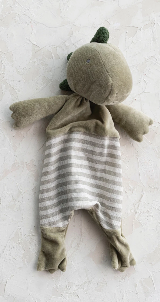 Plush Animal Snuggle Toy w/Stripes - Dino