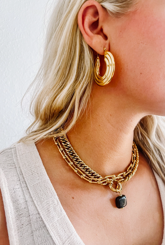 Earl Hoop Earrings - Gold