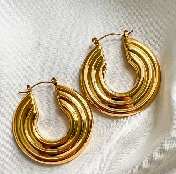 Earl Hoop Earrings - Gold