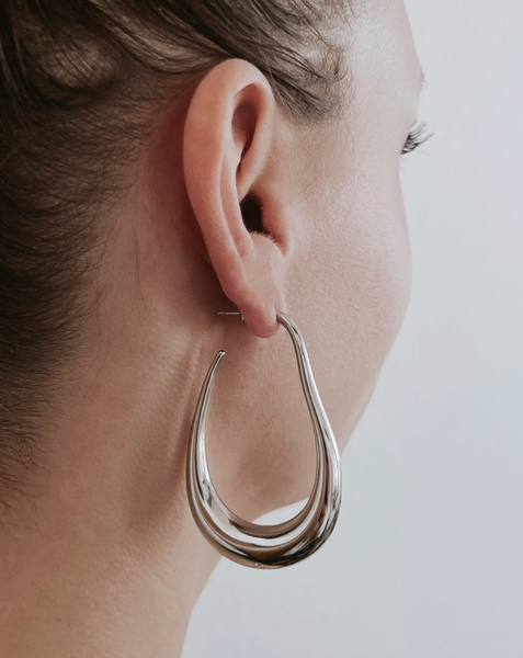 Edfina Large Hoop Earrings - Gold