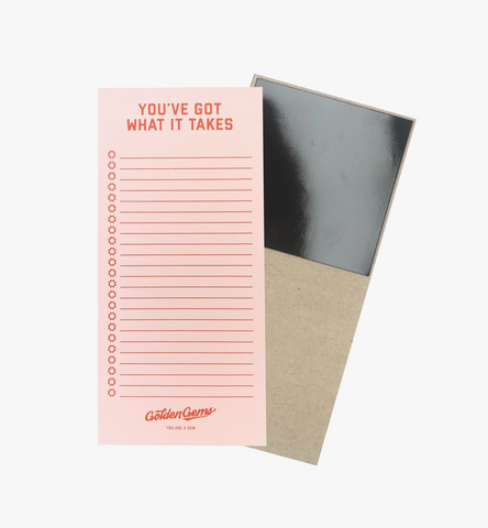 You've Got What It Takes Notepad