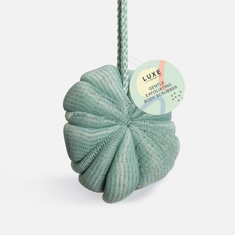Luxe-Gentle Exfoliating Body Scrubber - Green