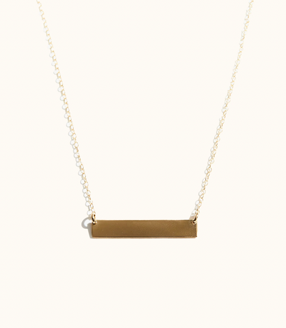 Horizon Necklace -- Gold