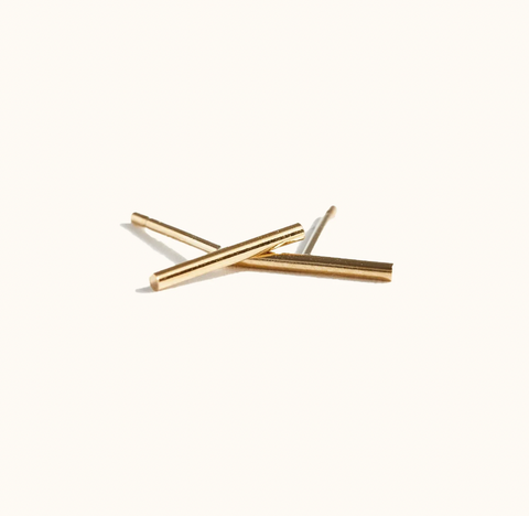 Stick Stud Earrings -- Gold