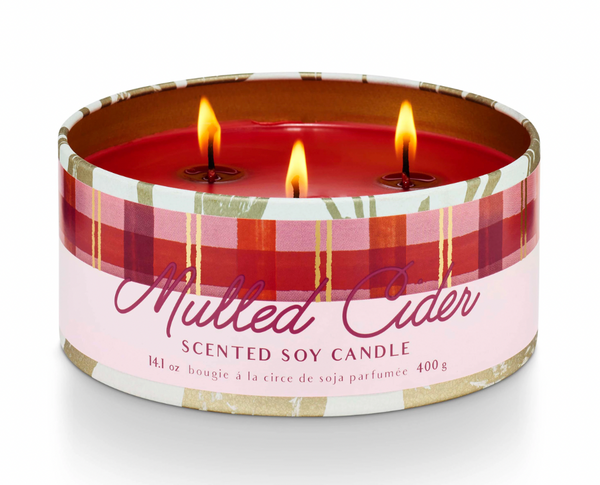 Mulled Cider Large Tin Candle