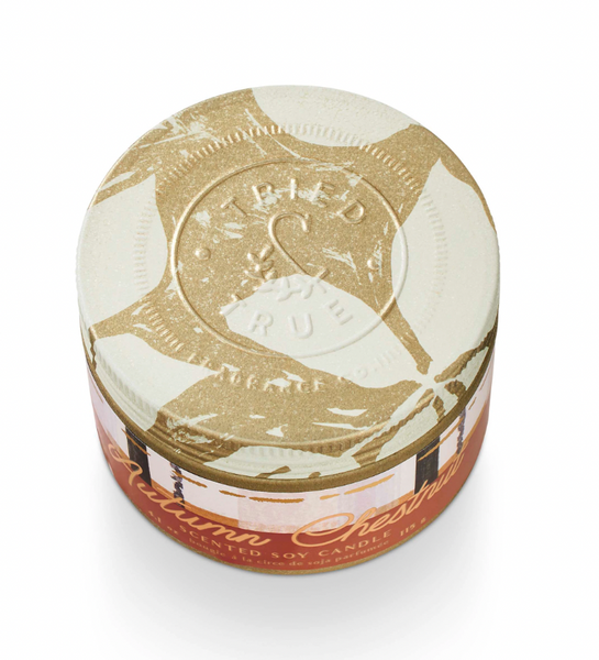 Autumn Chestnut Small Tin Candle