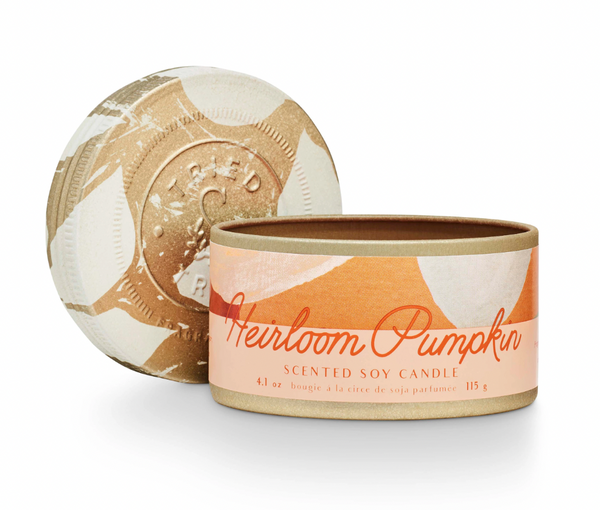 Heirloom Pumpkin Small Tin Candle