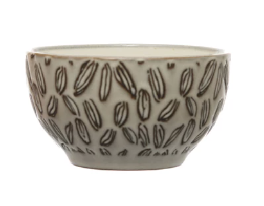 Stoneware Bowl w/Wax Relief #2
