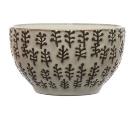 Stoneware Bowl w/Wax Relief #3