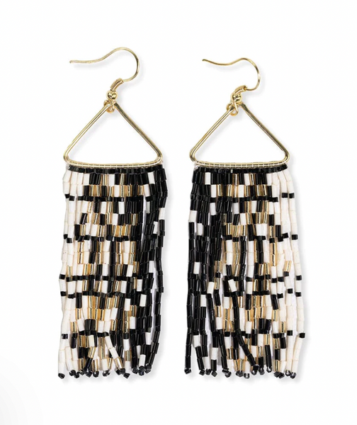 Patricia Luxe Bead Gradient Earrings - Black