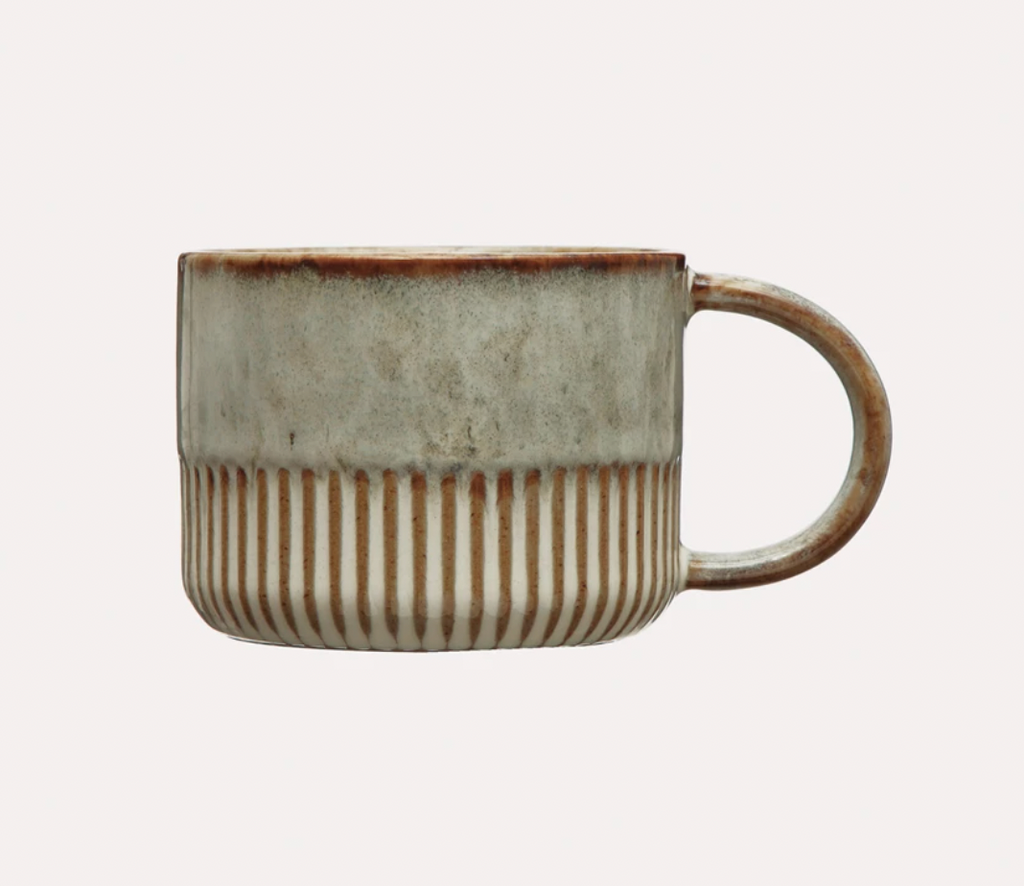Stoneware Mug w/Crimped Bottom - 14 oz