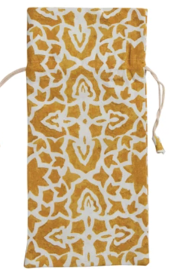Cotton Wine Bag w/Pattern #3